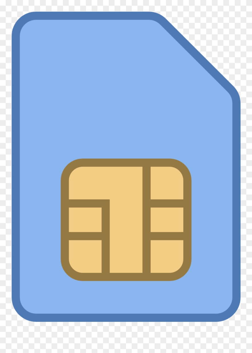 Mobile Sim Card Icon Clipart - Sim Card Icon - Png Download