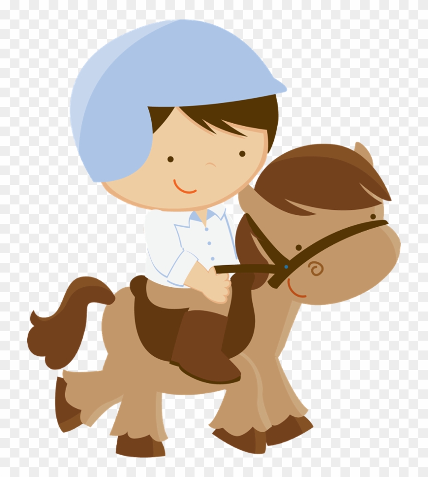 Profile Clipart Patient File - Vetor Menino No Cavalo - Png Download