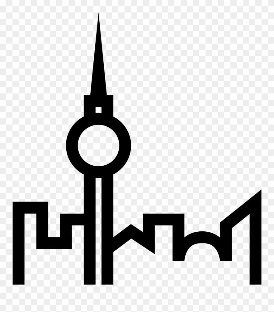 Berlin Tv Tower Icon - Berlin Icon Clipart