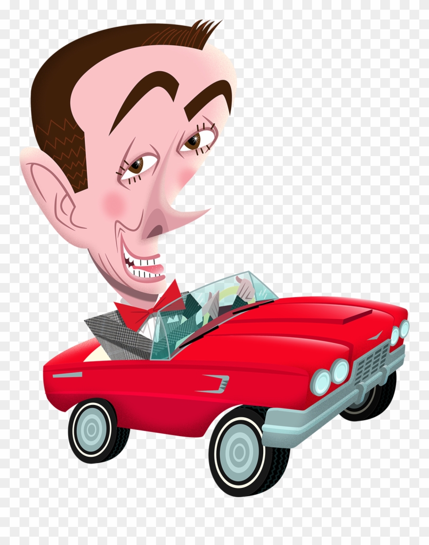 Here's My Pee Wee Herman Illustration About His Upcoming - Paul Reubens Clipart