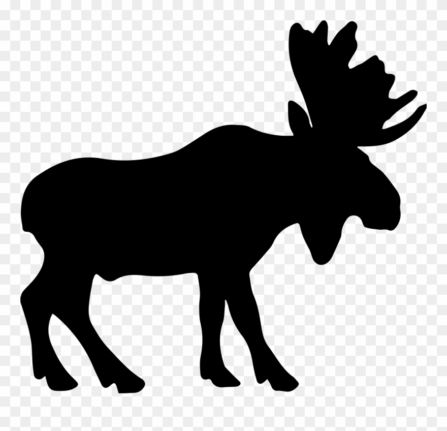 Publicat De Eu Ciresica La - Moose Silhouettes Clipart