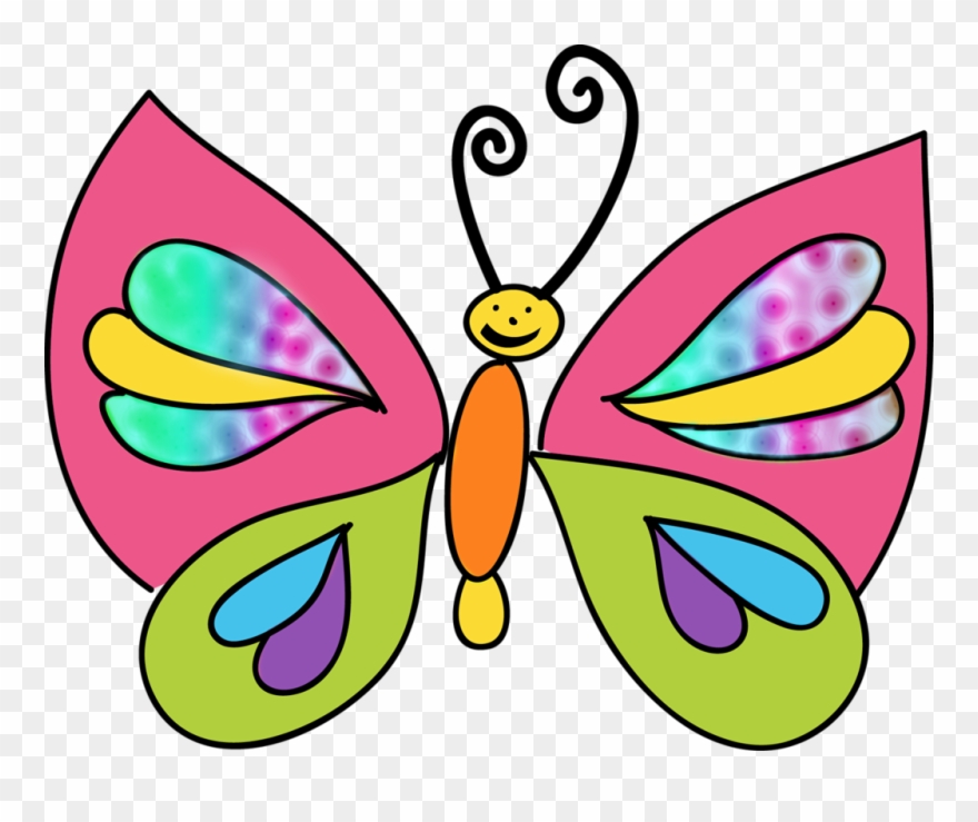 Фото, Автор Missis - Mariposas Caricatura Coloridas Png Clipart