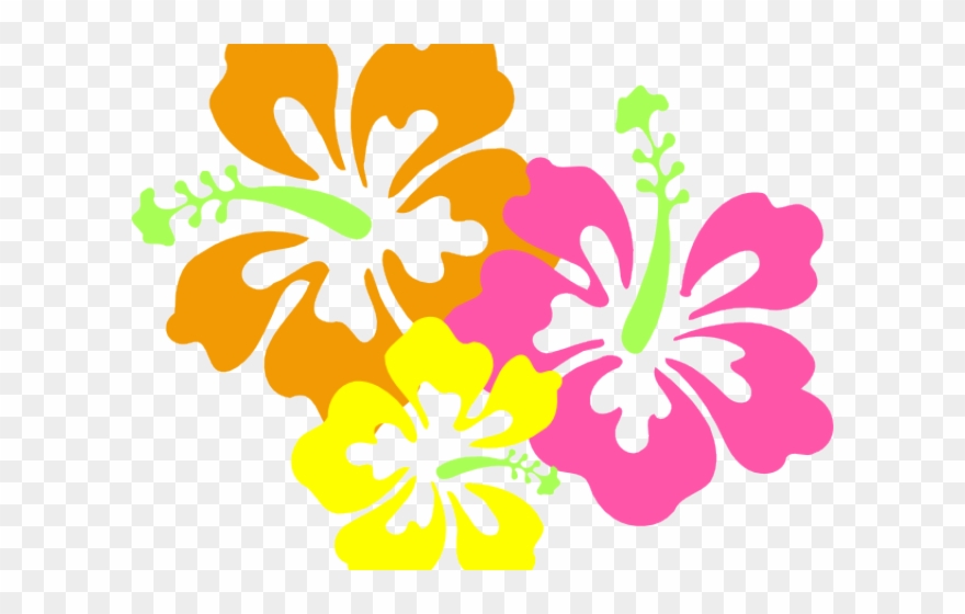 Surfing Clipart Hawaii Theme - Hibiscus Clip Art - Png Download