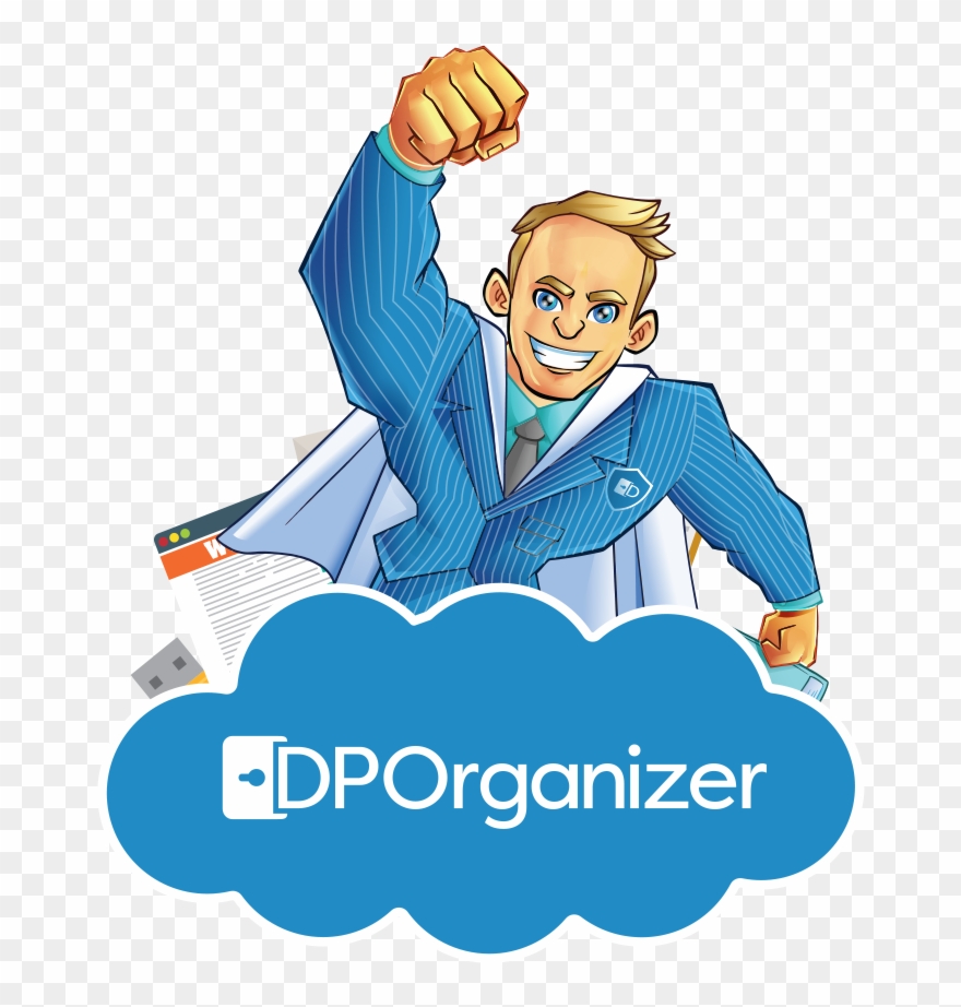 Illustration Of Superhero Dpo - Privacy Policy Clipart
