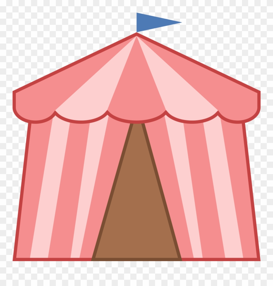 Circus Tent Icon - Carpa De Circo Rosa Png Clipart