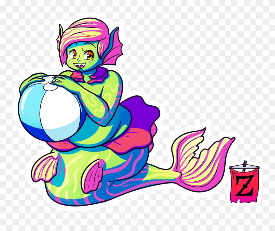 Commission For Rebelmechwolf Of Her Super Cool Mermaid Clipart