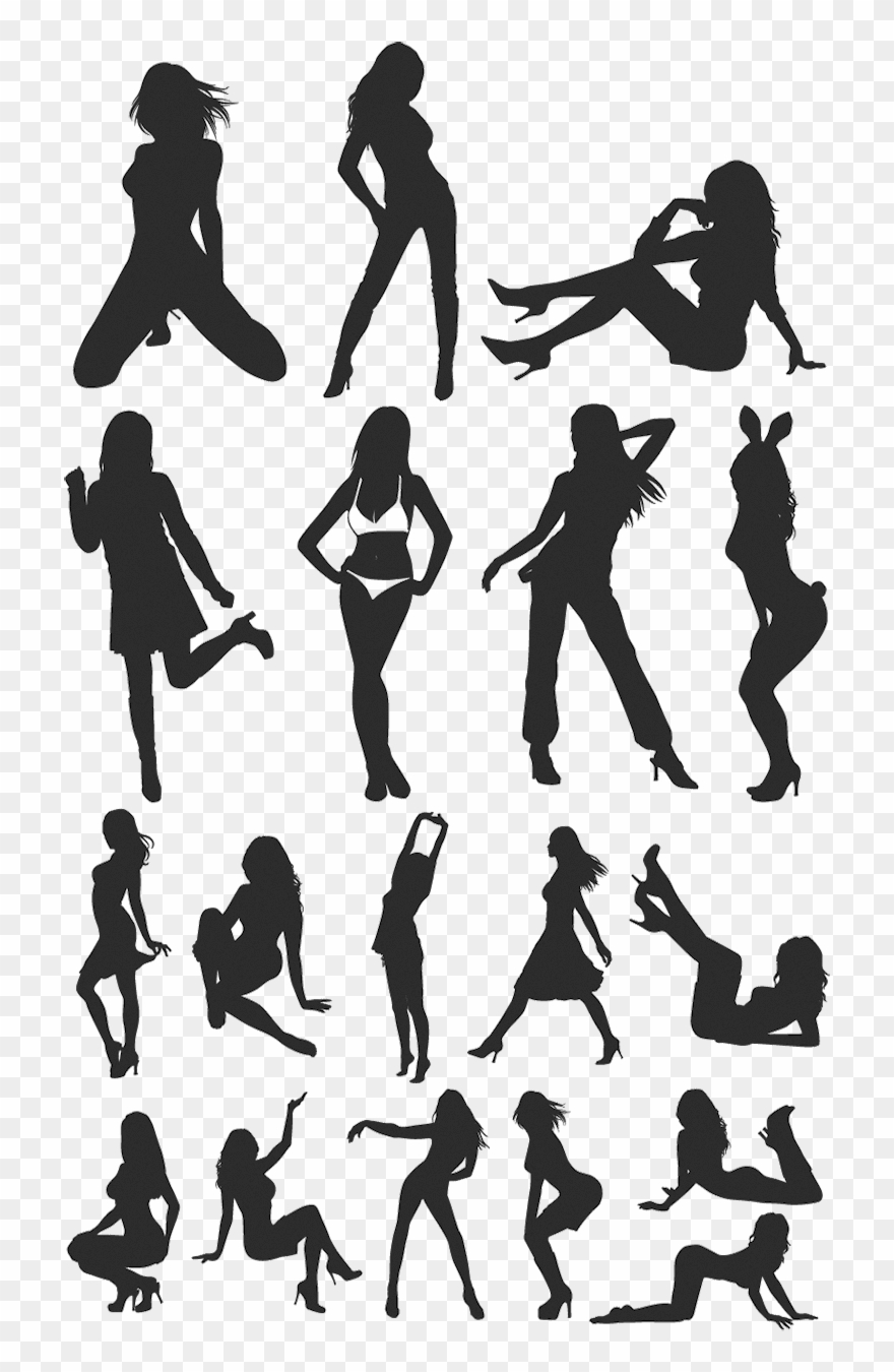 女性 セクシー シルエット Clipart