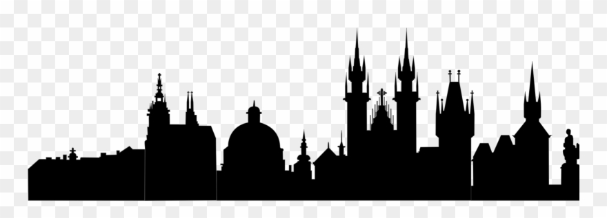 Prague Silhouette - Merkaba Mystery Clipart