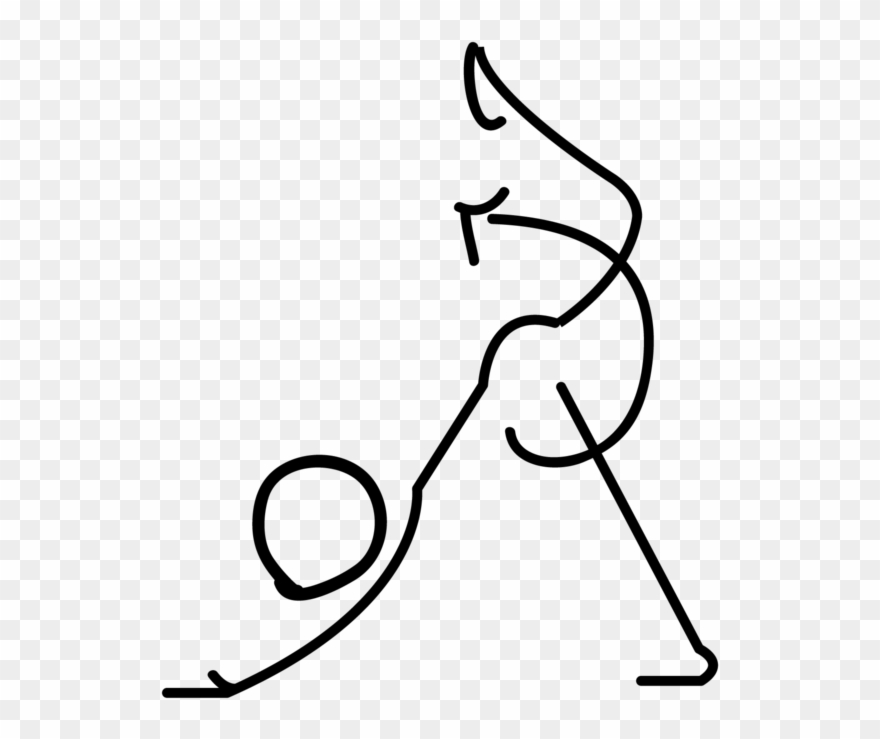 Asanaglyphs By Dani March - Line Art Clipart