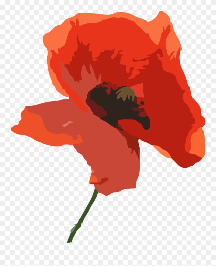 Ftestickers Art Watercolor Flower - Remembrance Day Bidding Prayers Clipart