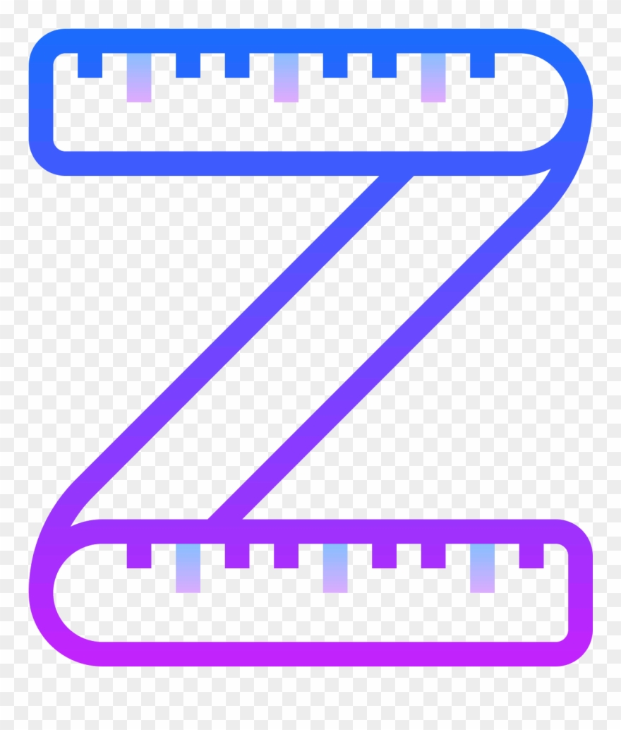 Sewing Tape Measure Icon - Parallel Clipart
