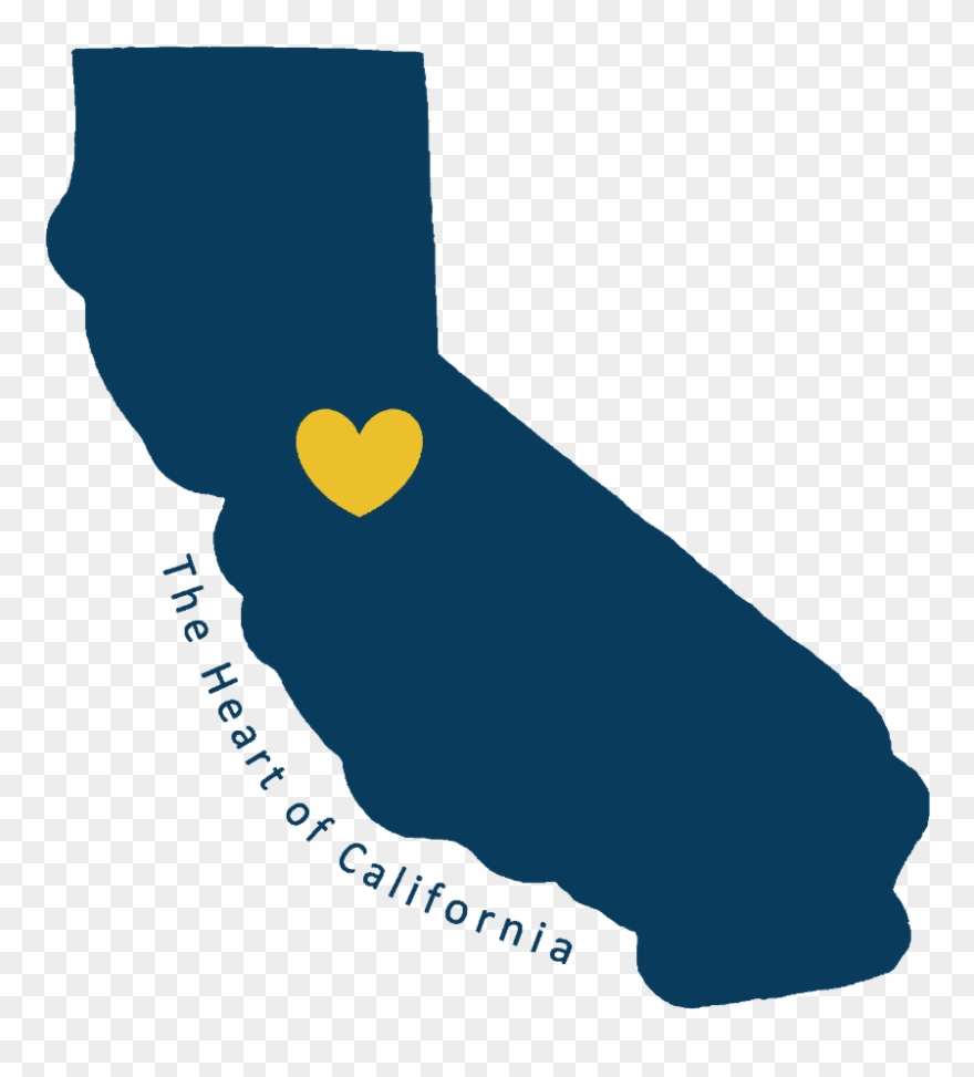 The California Capital Valley Is Truly The “heart Of - United States Of America Clipart