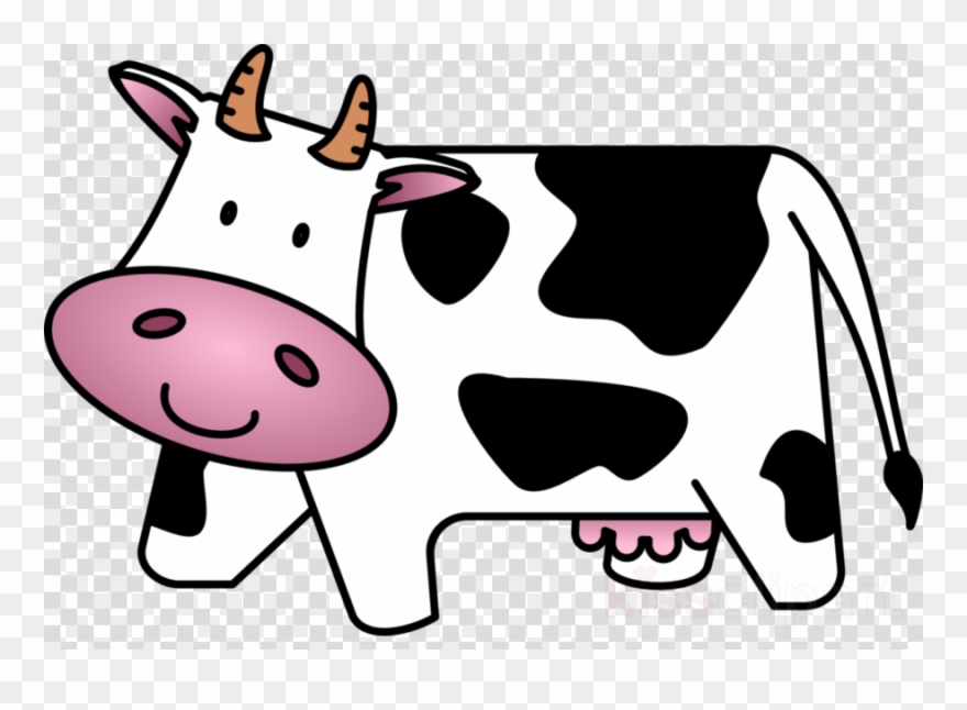 Cartoon Clip Art Cow - Png Download