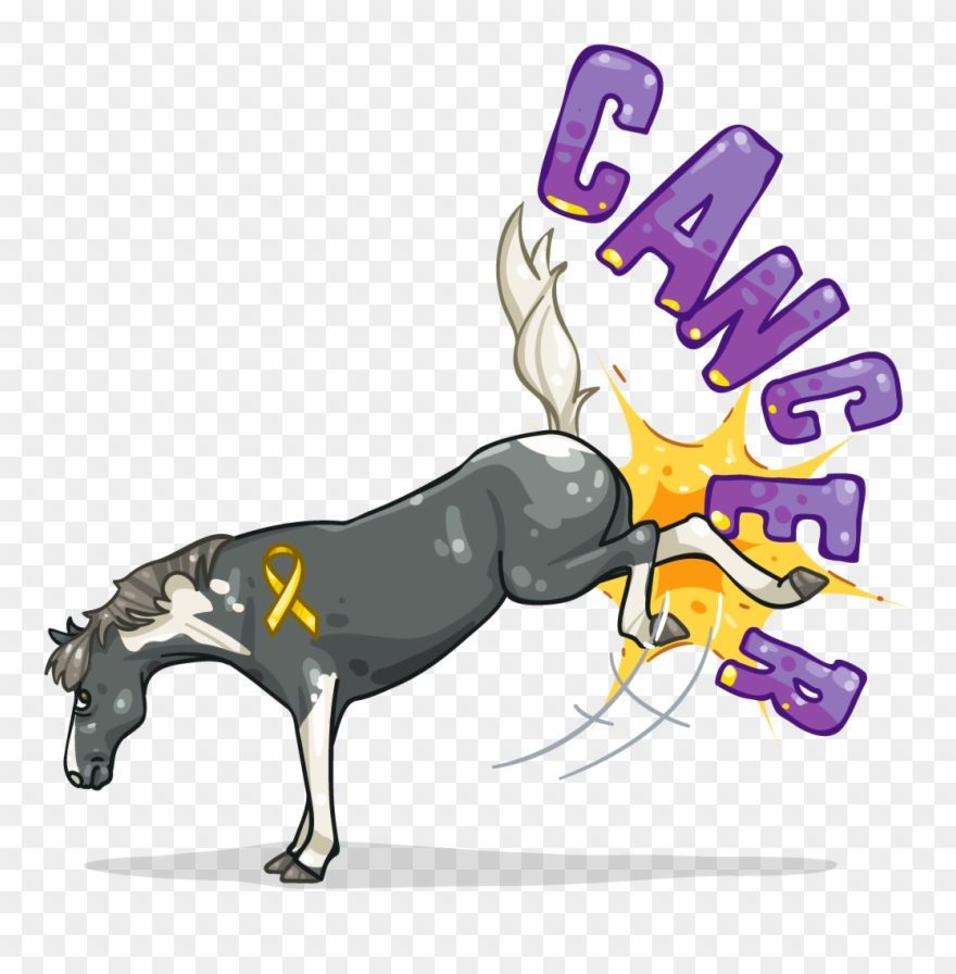 Kicking Cancers Butt Clipart