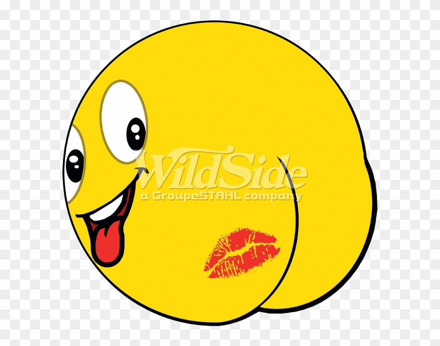 Emoji Butt Kiss - Kiss Ass Emoji Clipart