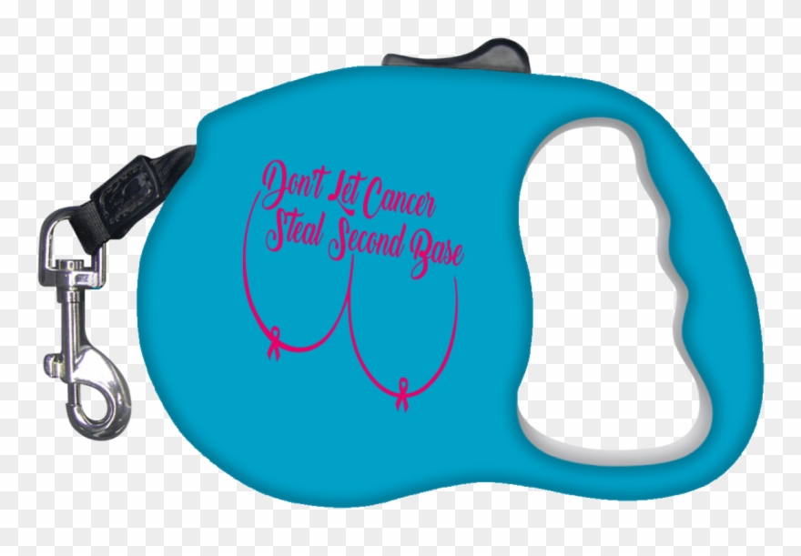 Don't Let Cancer Steal Second Base Retractable Dog - Leash Clipart