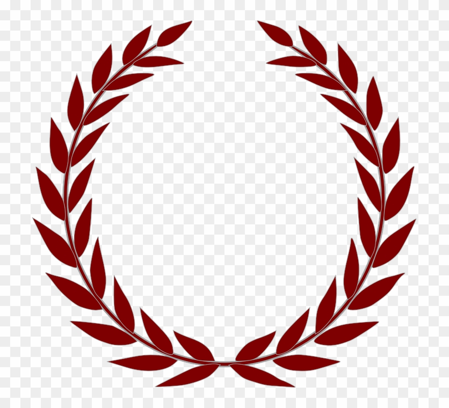 Wreath, Winner, Award, Competition, Leaves, Burgunde - Laurel Wreath Clip Art - Png Download