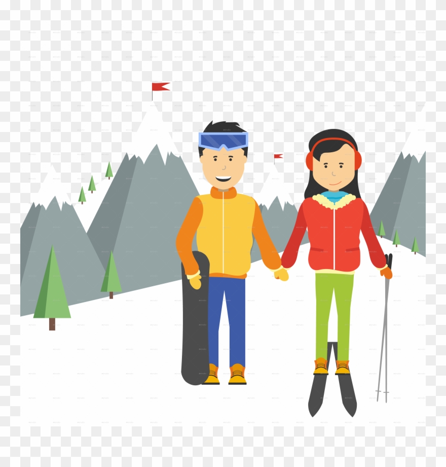 Go To Image - Skiing Clipart