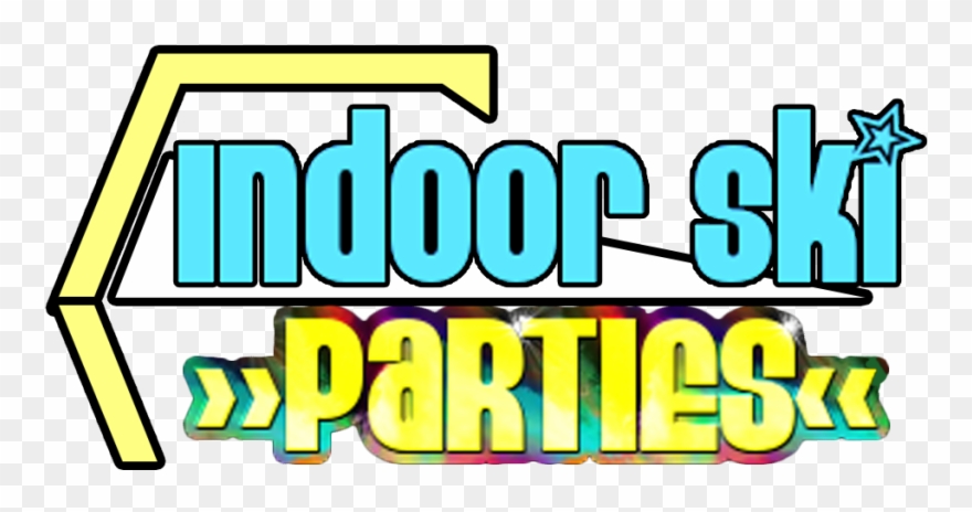 Indoorskipartieslogo - Indoor Skiing Clipart