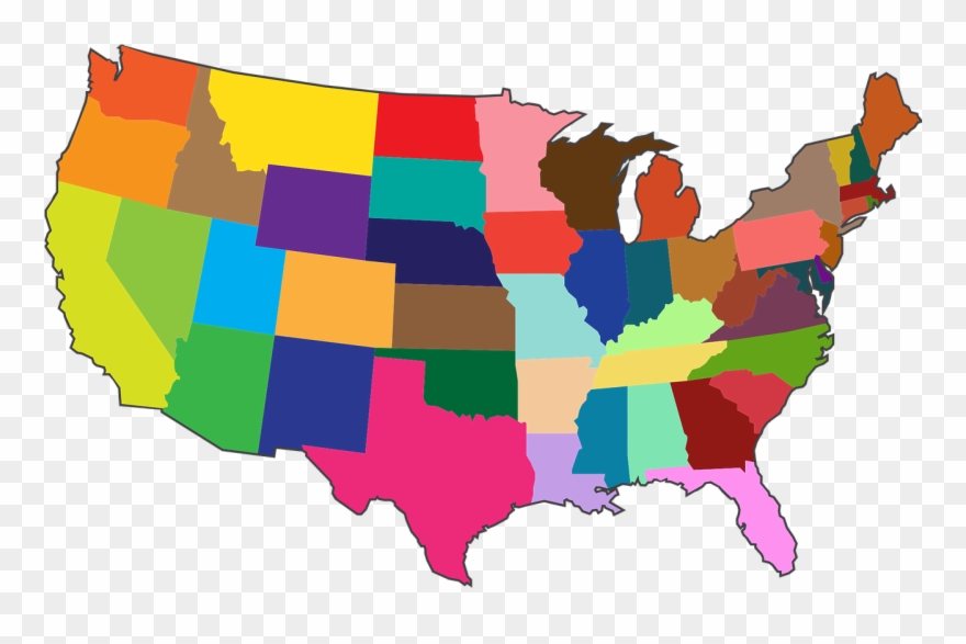 View Larger Image - Most Popular Color By State Clipart