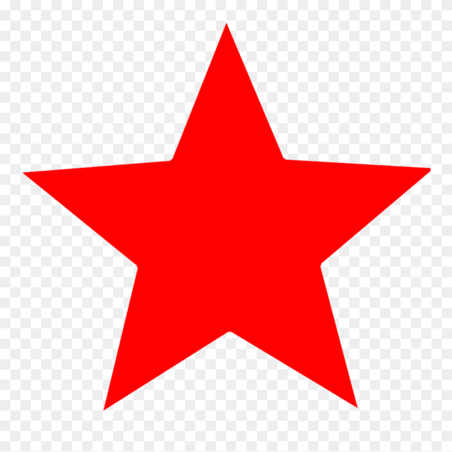 Red Star Png Clipart