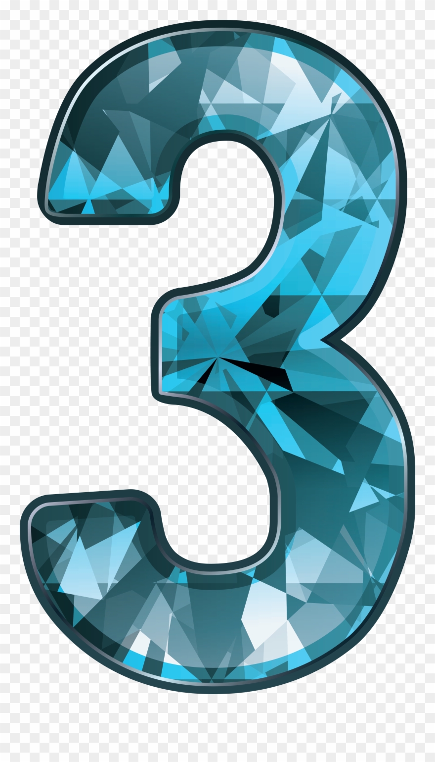 Number Three Clipart - Png Download