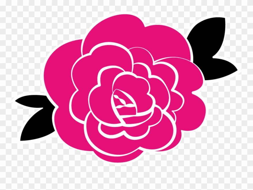 Flapper - Camellia Vector Clipart