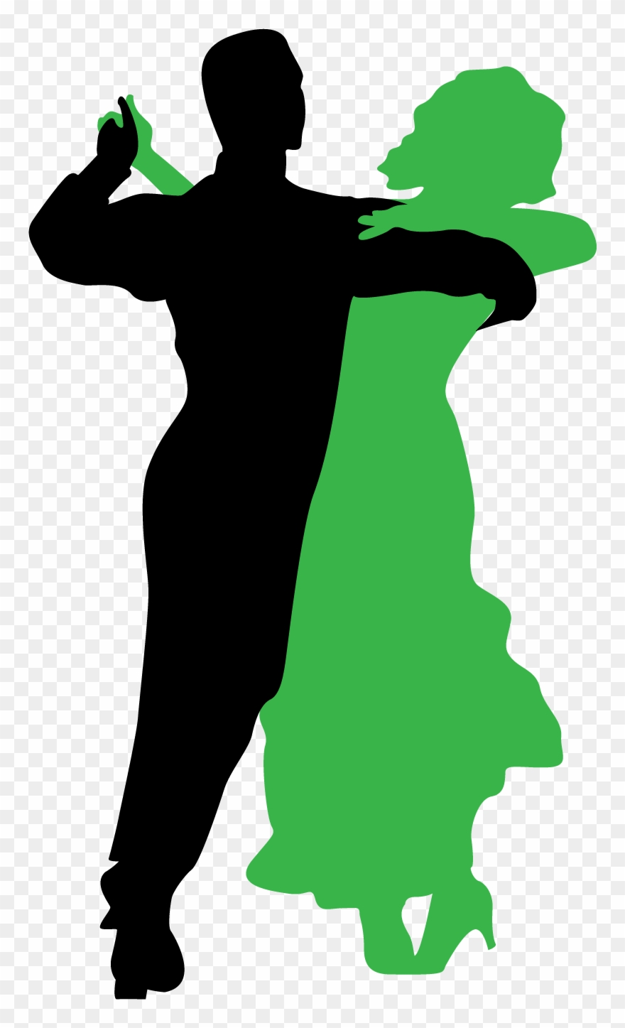 Ballroom Dance Silhouette Clip Art At Getdrawings - De Silueta Baile Latino - Png Download
