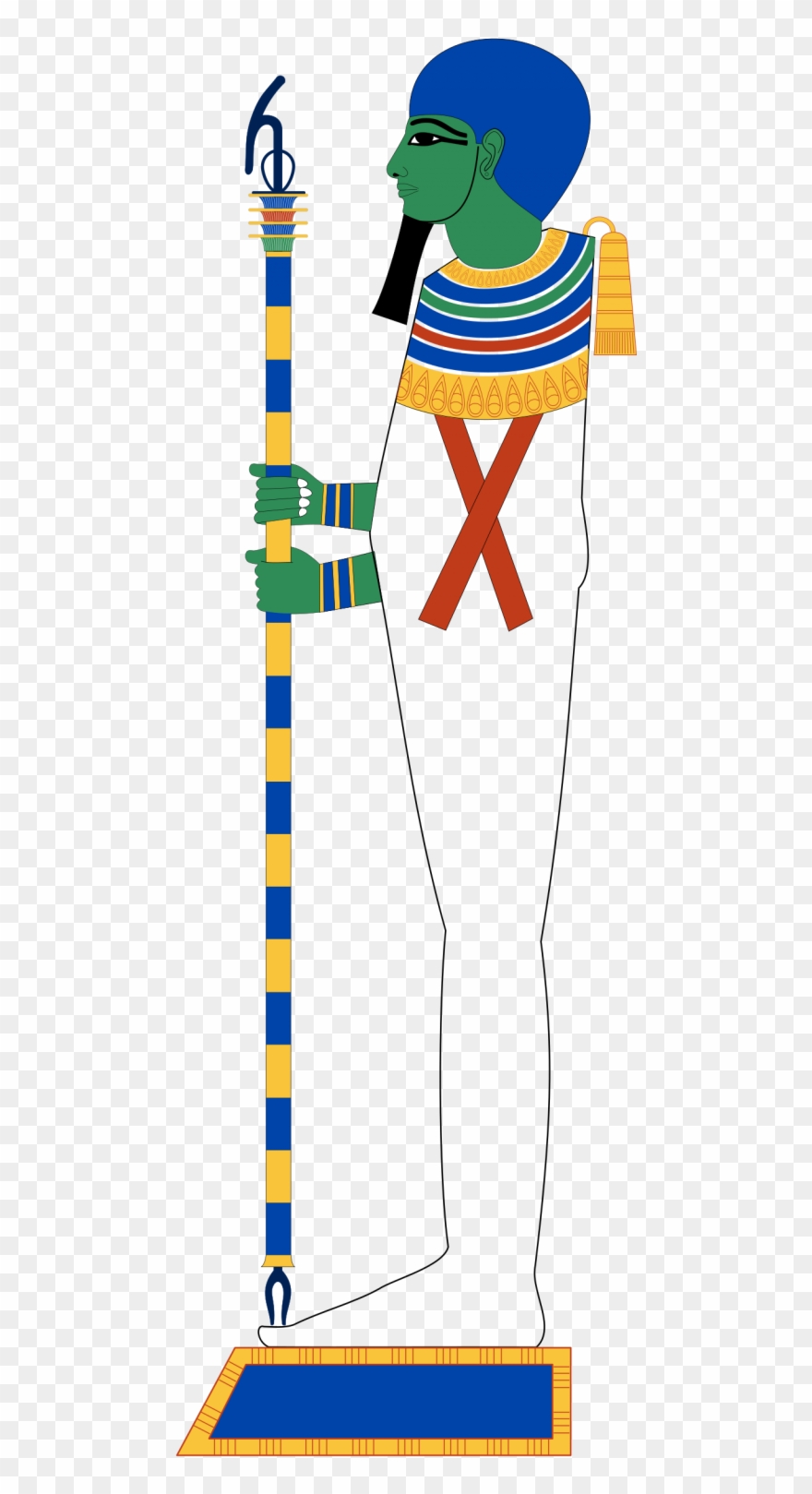 In Egyptian Mythology, Ptah Is The Demiurge Of Memphis, - Ptah God Clipart