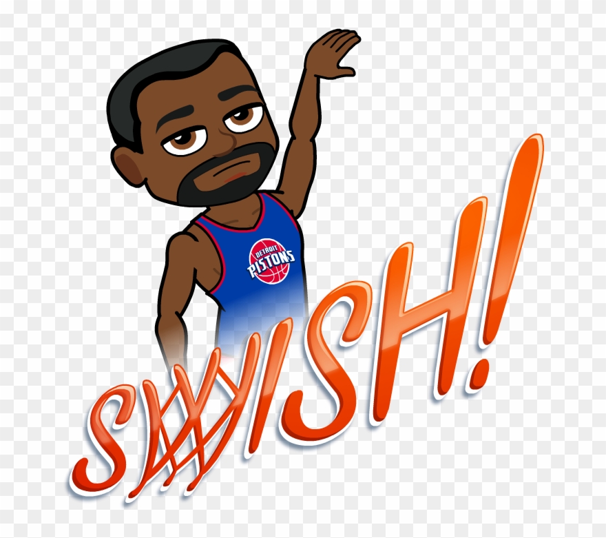 Detroit Pistons Clipart Transparent - Basketball Player Bitmoji - Png Download