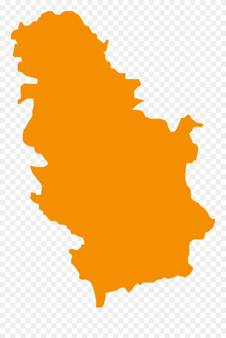 Countries-06 - Silhouette Of Serbia Clipart