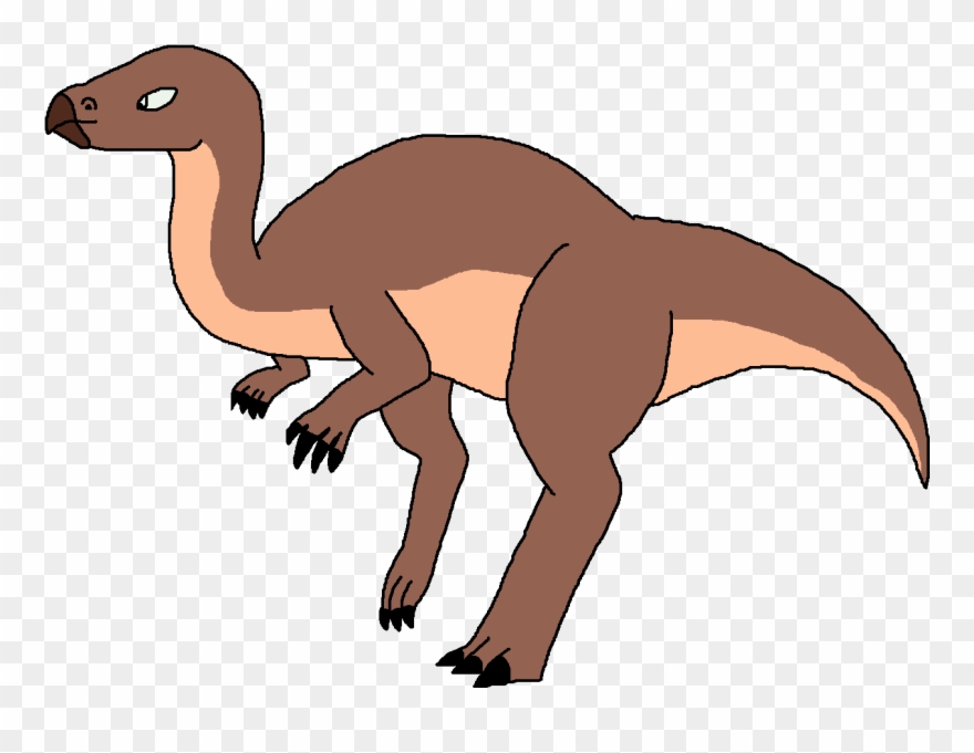 Late Jurassic, 156-145 Europe & North America - Cartoon Camptosaurus Clipart