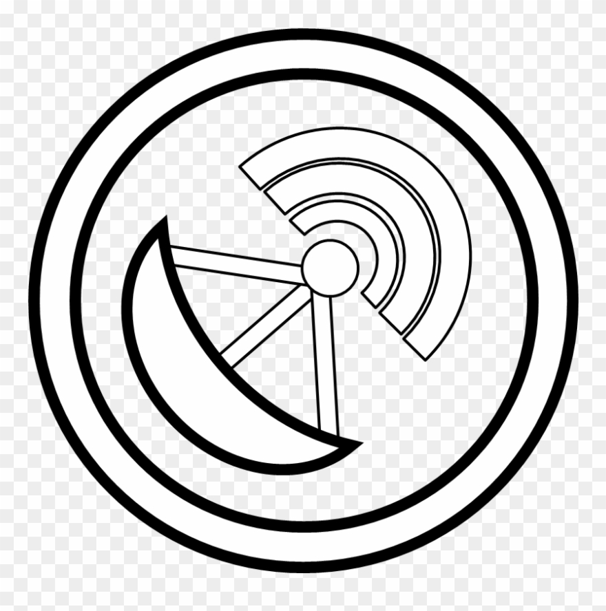 Mea Security Alarm Map Icon - Line Art Clipart