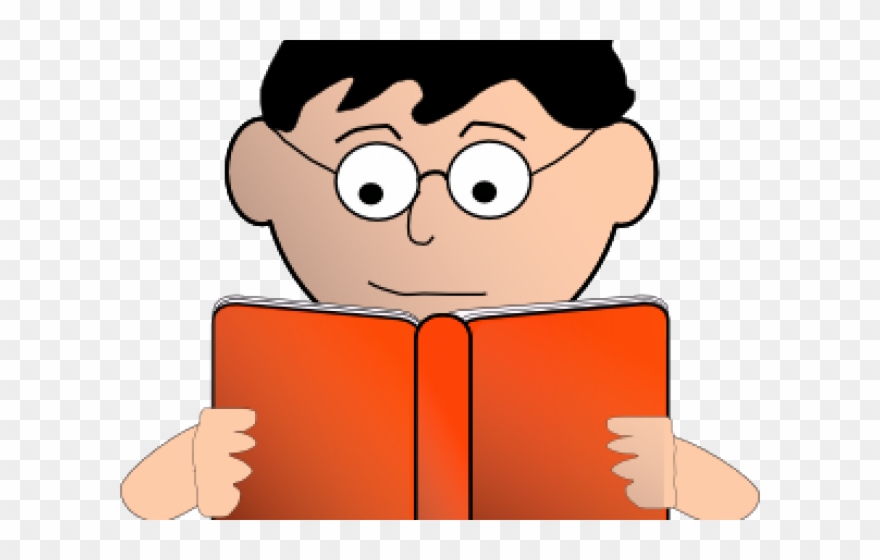 Child Reading A Book Clipart - Clipart For Silent Reading - Png Download