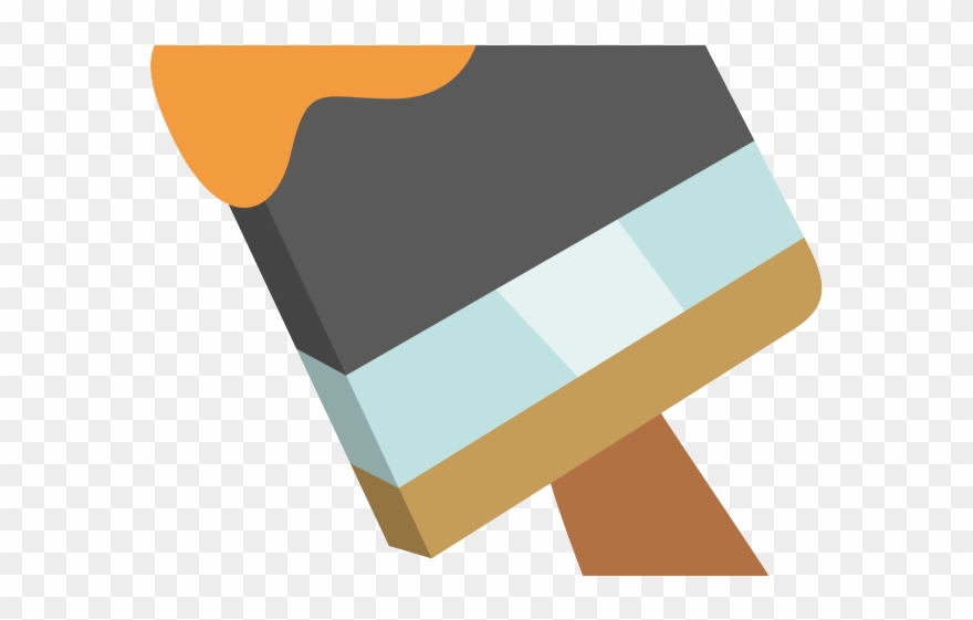 Paint Brush Clipart Kuas - Paint Brush Png Vector Transparent Png