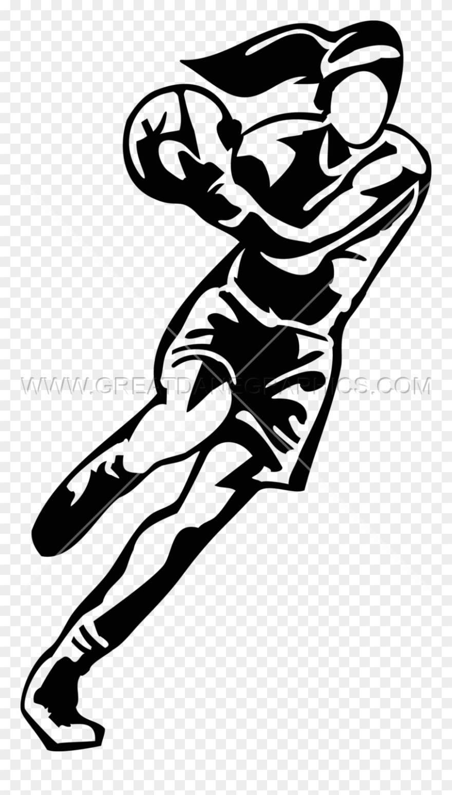 Female Production Ready Artwork - Basketball Clipart
