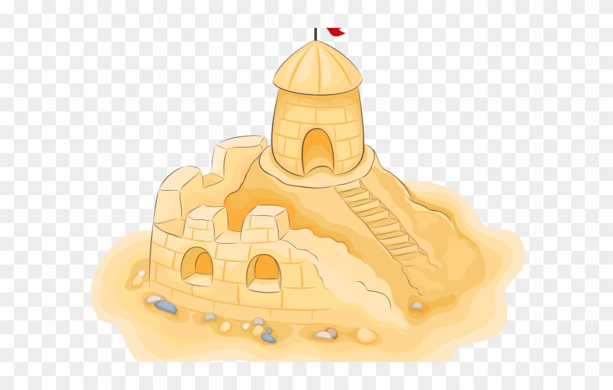 Sand Castle Clipart Sand House - Sand Castle Clipart Png Transparent Png