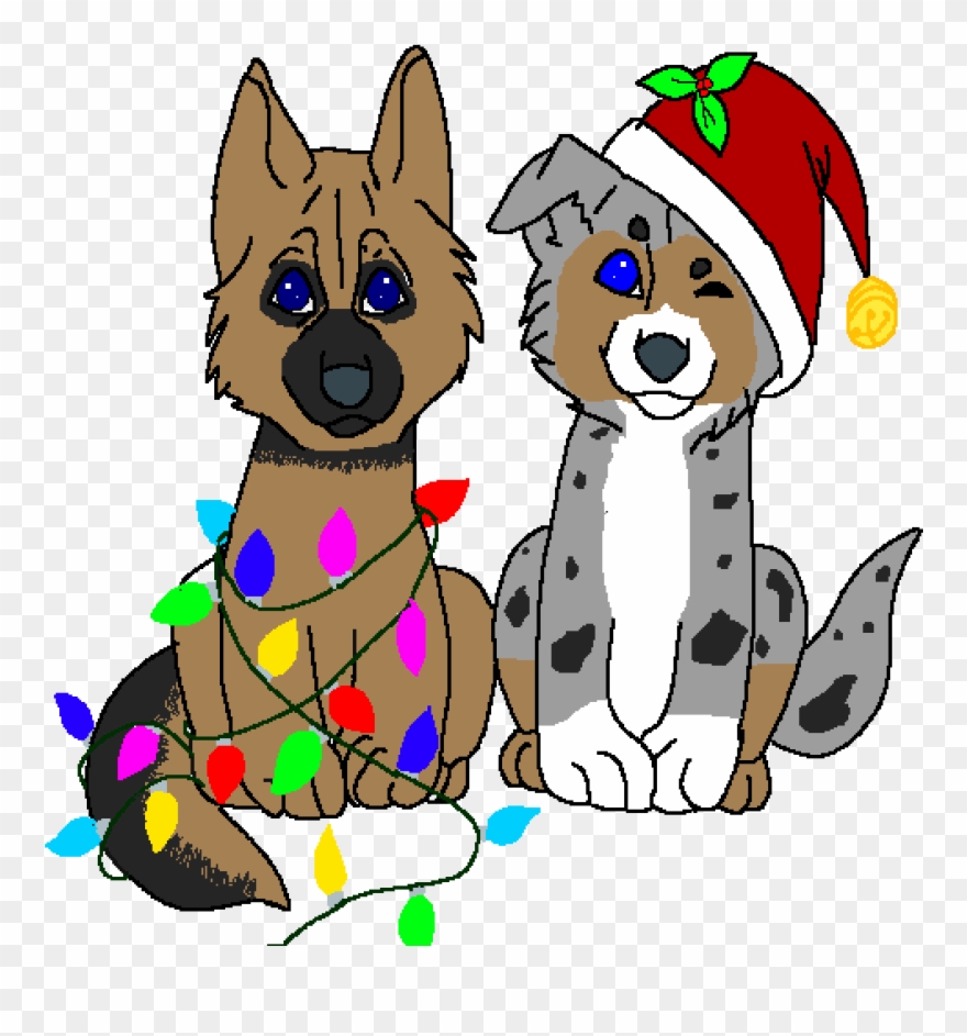 German Shepherd And Australian Shepherd - German Shepherd Clipart