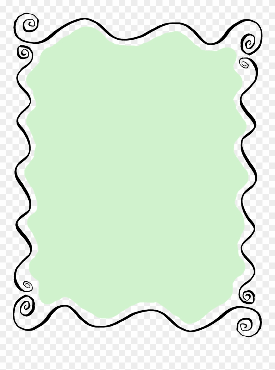 Frame Doodle Label Clipart Printable Digital Crafting - Drawing - Png Download