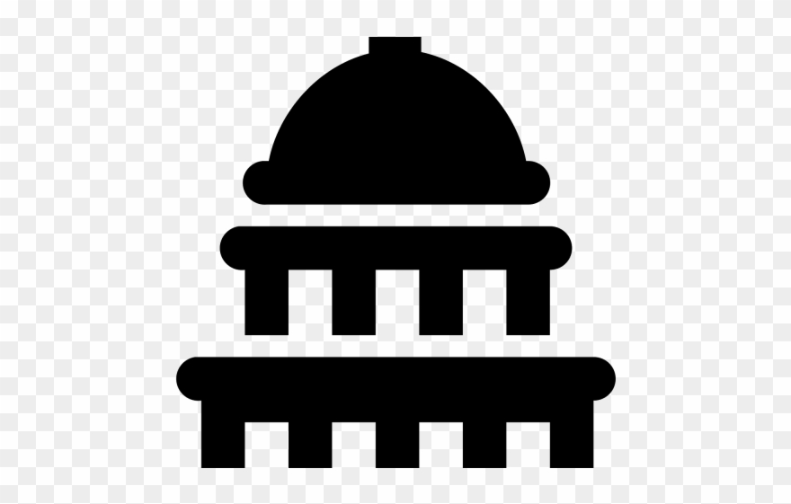 Political Clipart Capitol Dome - Transparent Capitol Building Icon - Png Download
