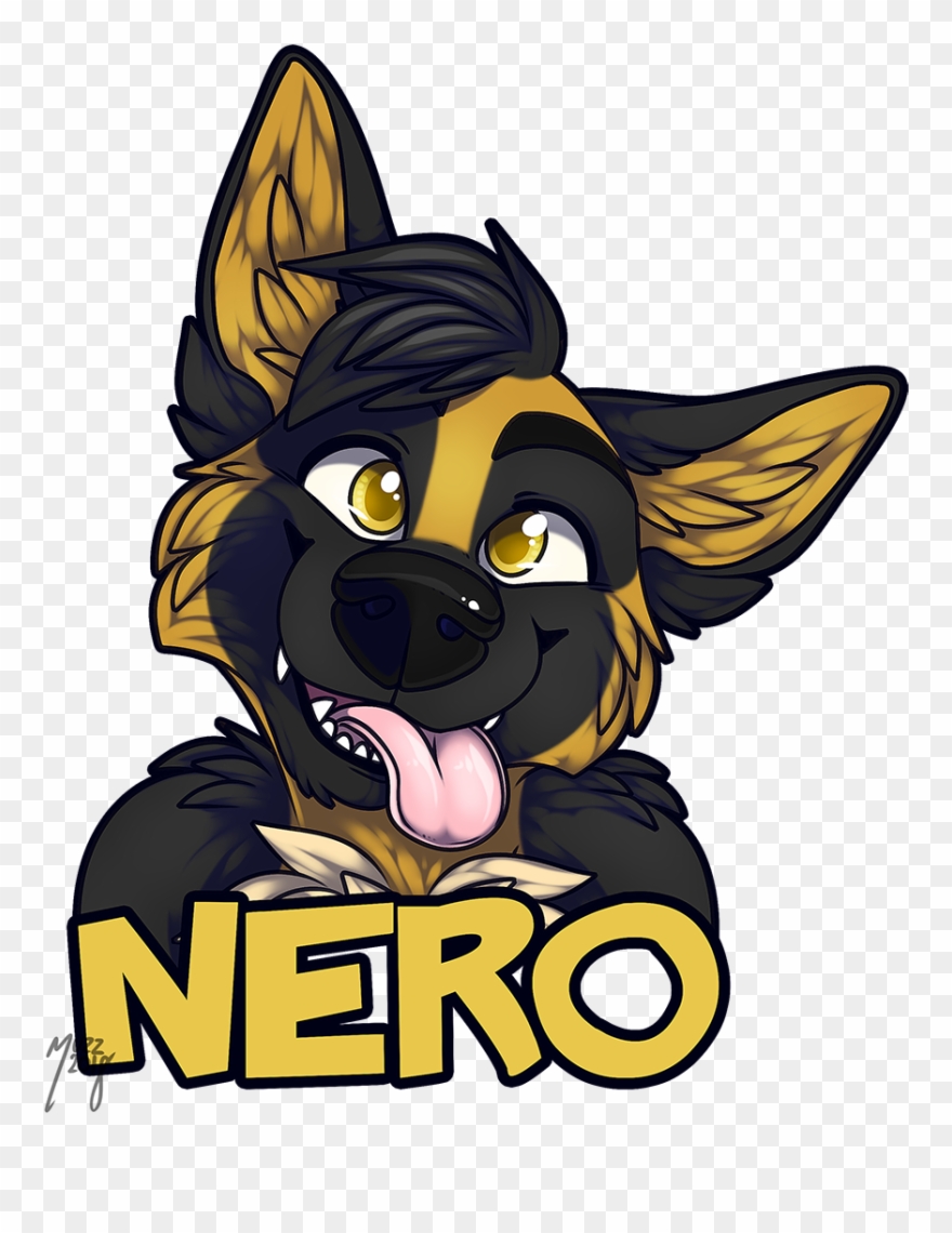 Derpy Nero - German Shepherd Dog Furry Art Clipart