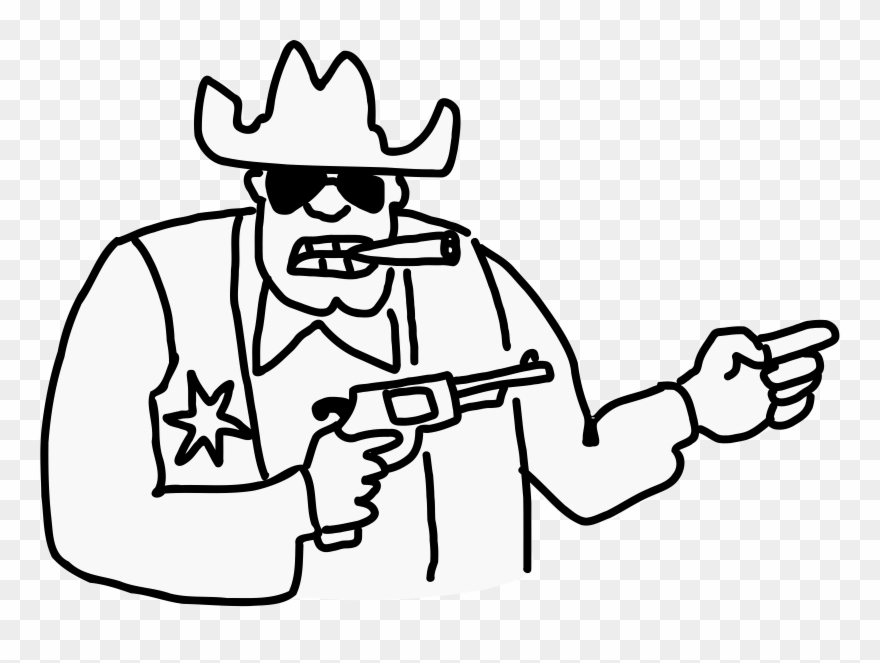 Big Image - Sheriff Doodle Clipart