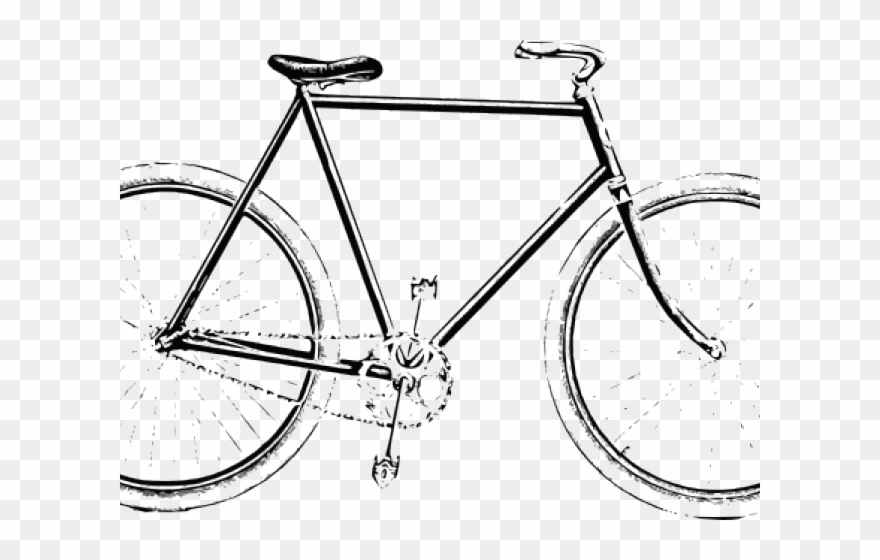Cycling Clipart Old Bicycle - Cycle Line Art Png Transparent Png