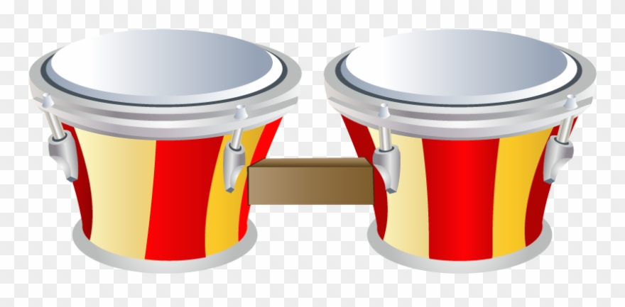 Musical Instrument Drums Clip Art - Green Tambourines: A Percussion Instruments Coloring - Png Download