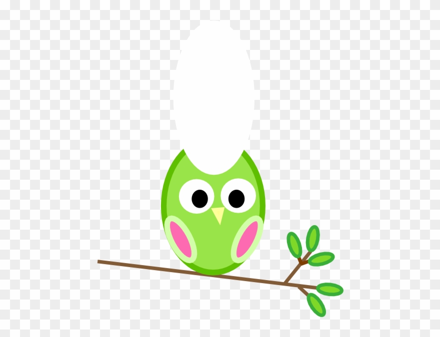 How To Set Use Green And Pink Owl Clipart - Png Download