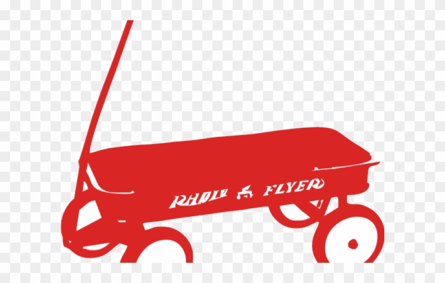 Wagon Clipart Transparent - Red Wagon - Png Download