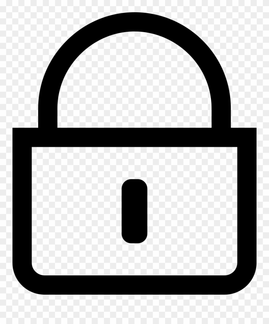 Lock Line Icon Png Clipart