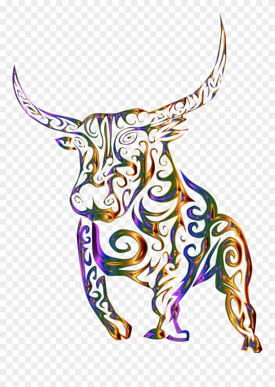 Big Image - Bull Tattoo Clipart