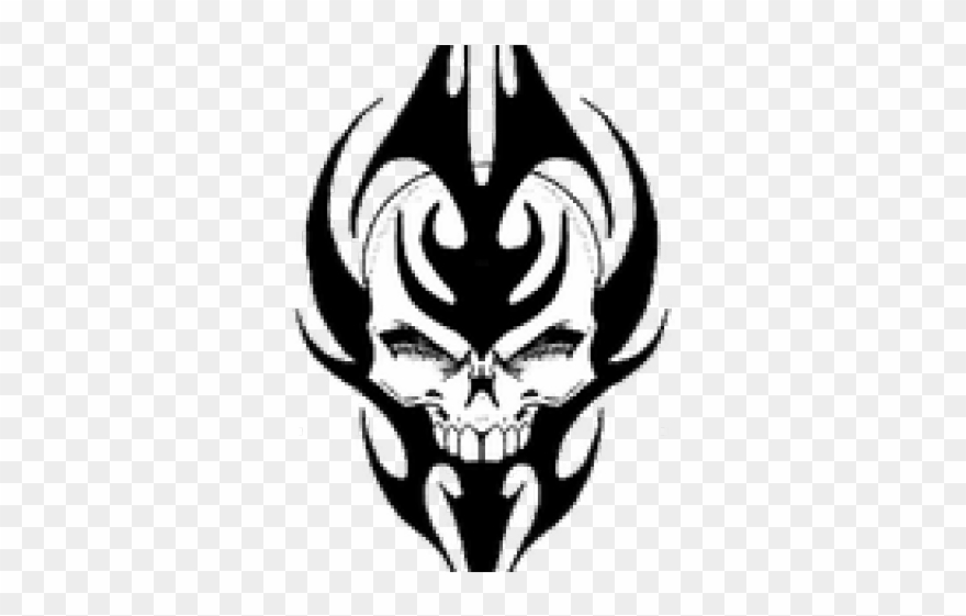 Tribal Skull Tattoos Clipart Devil - Best Skull Tattoos Tribal - Png Download