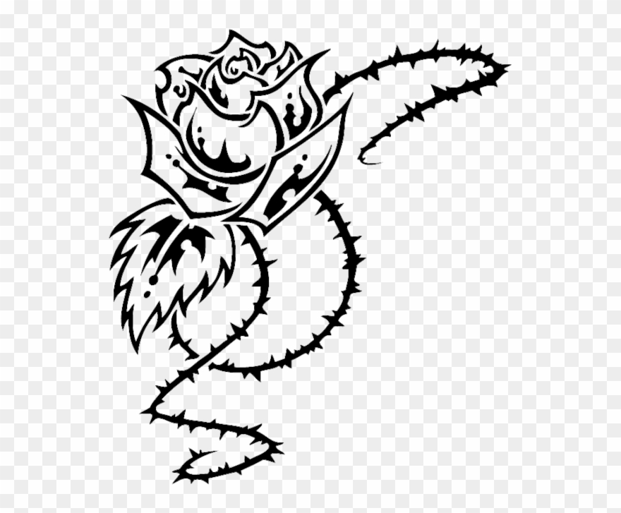 Download Vector Royalty Free Library Men Silhouette - Rose Tribal Clipart